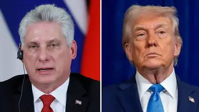 Donald Trump y Miguel Díaz-Canel. Donald Trump y Miguel Díaz-Canel.