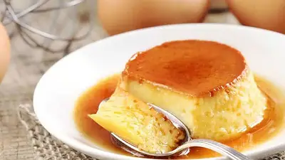 Flan casero. Flan casero.