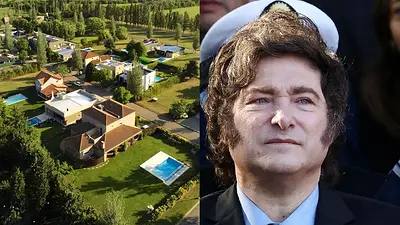 Barrio privado y Javier Milei Barrio privado y Javier Milei