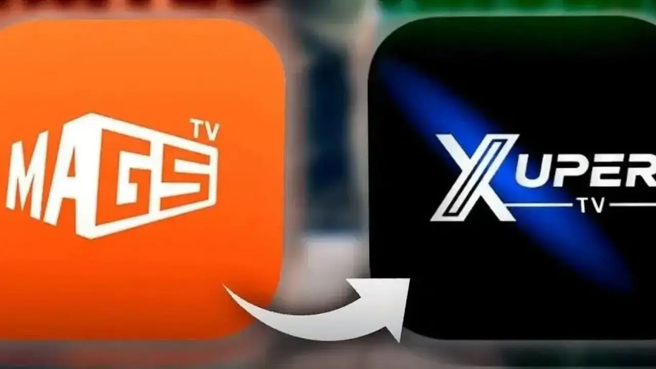 Logos de Xuper TV y Magis TV.