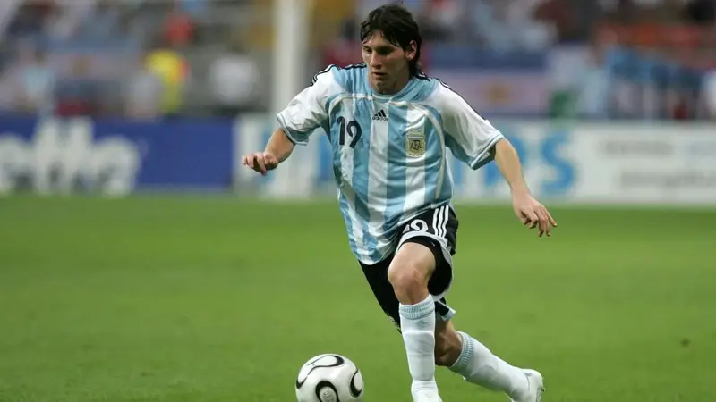 Lionel Messi en el Mundial de Alemania 2006.