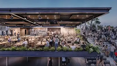 Cómo es la Terraza Gastronómica de Cosquín. Cómo es la Terraza Gastronómica de Cosquín.