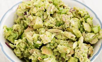 Receta de ensalada de pollo con salsa de queso y palta | Recetas de cocina