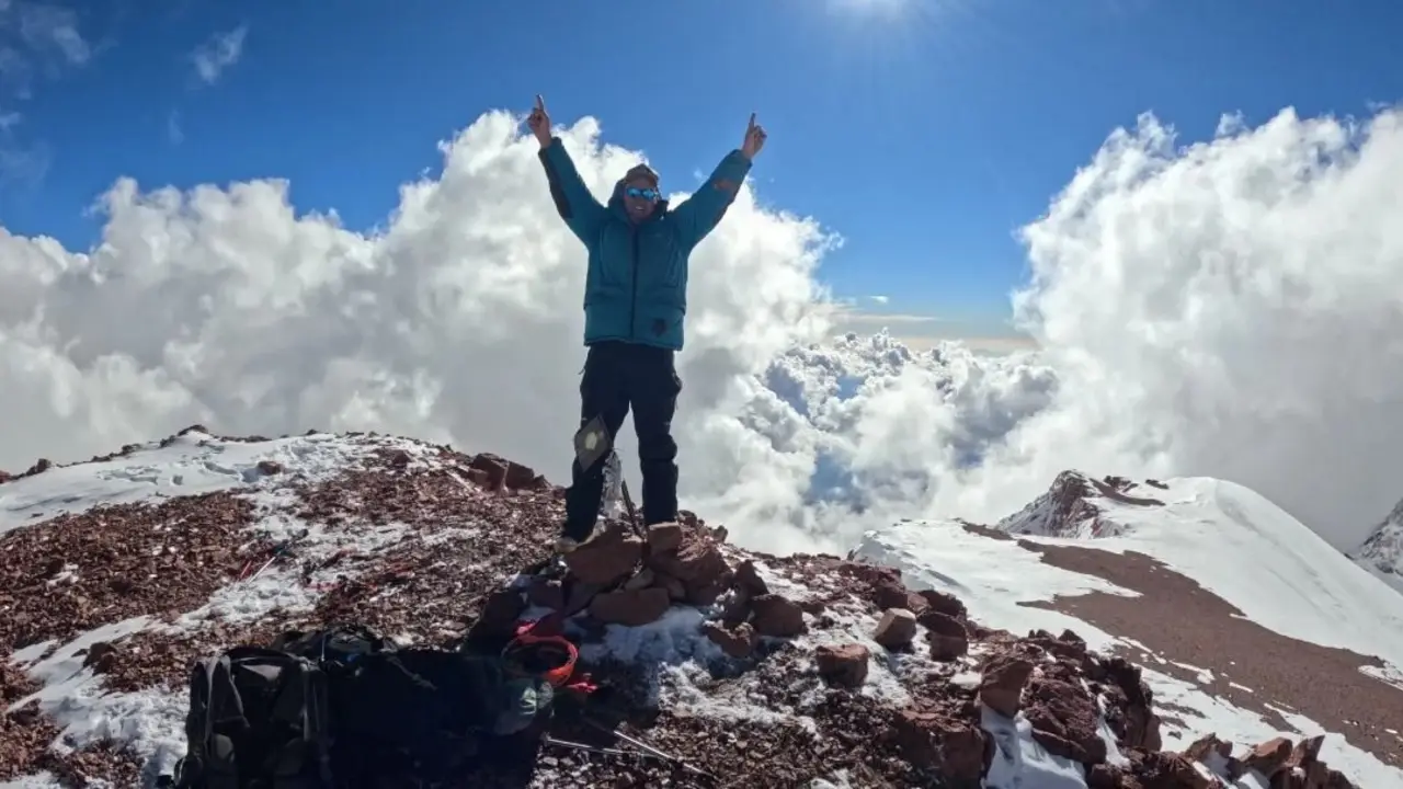 Ezequiel Ferro alcanzó el Cerro Mercedario.