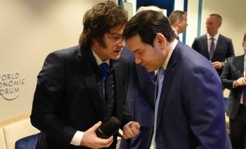 Milei dialogó con Marco Rubio en el Foro de Davos  | Javier milei presidente