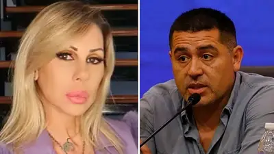 Juan Román Riquelme y Mónica Farro Juan Román Riquelme y Mónica Farro