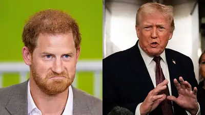 El príncipe Harry y Donald Trump El príncipe Harry y Donald Trump