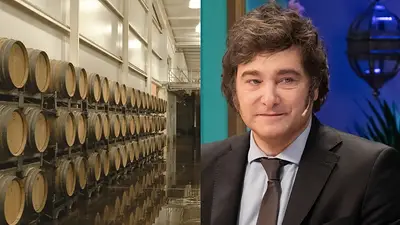 Bodega y Javier Milei Bodega y Javier Milei