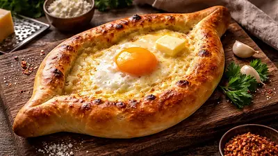 Cómo preparar paso a paso ajaruli khachapuri, el plato tradicional de Georgia. Cuál es la tarta salada más rica del mundo según Taste Atlas. Cómo preparar paso a paso ajaruli khachapuri, el plato tradicional de Georgia. Cuál es la tarta salada más rica del mundo según Taste Atlas.