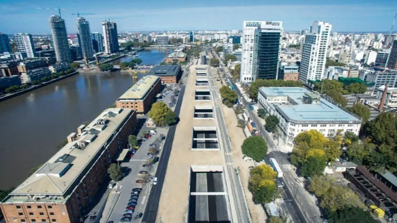 Cómo será el nuevo acceso del Paseo del Bajo. 