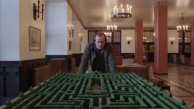 Jack Nicholson en hotel con un laberinto Jack Nicholson en hotel con un laberinto