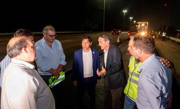 Kicillof supervisó el inicio de una obra clave en la autopista Buenos Aires - La Plata | Provincia de buenos aires