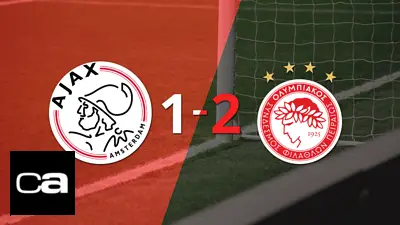 Ajax se quedó con las manos vacías ante Olympiacos y perdió por 2 a 1 Ajax se quedó con las manos vacías ante Olympiacos y perdió por 2 a 1