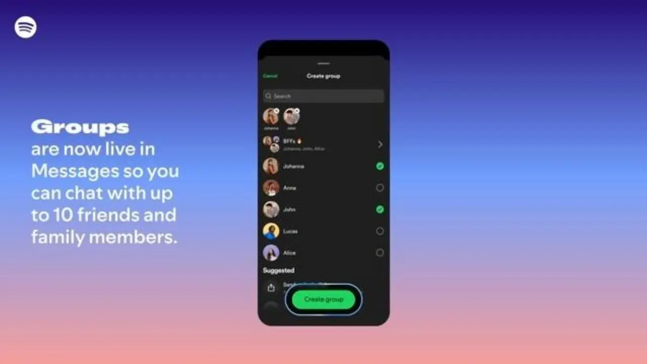 Spotify Incorpora Chats Grupales