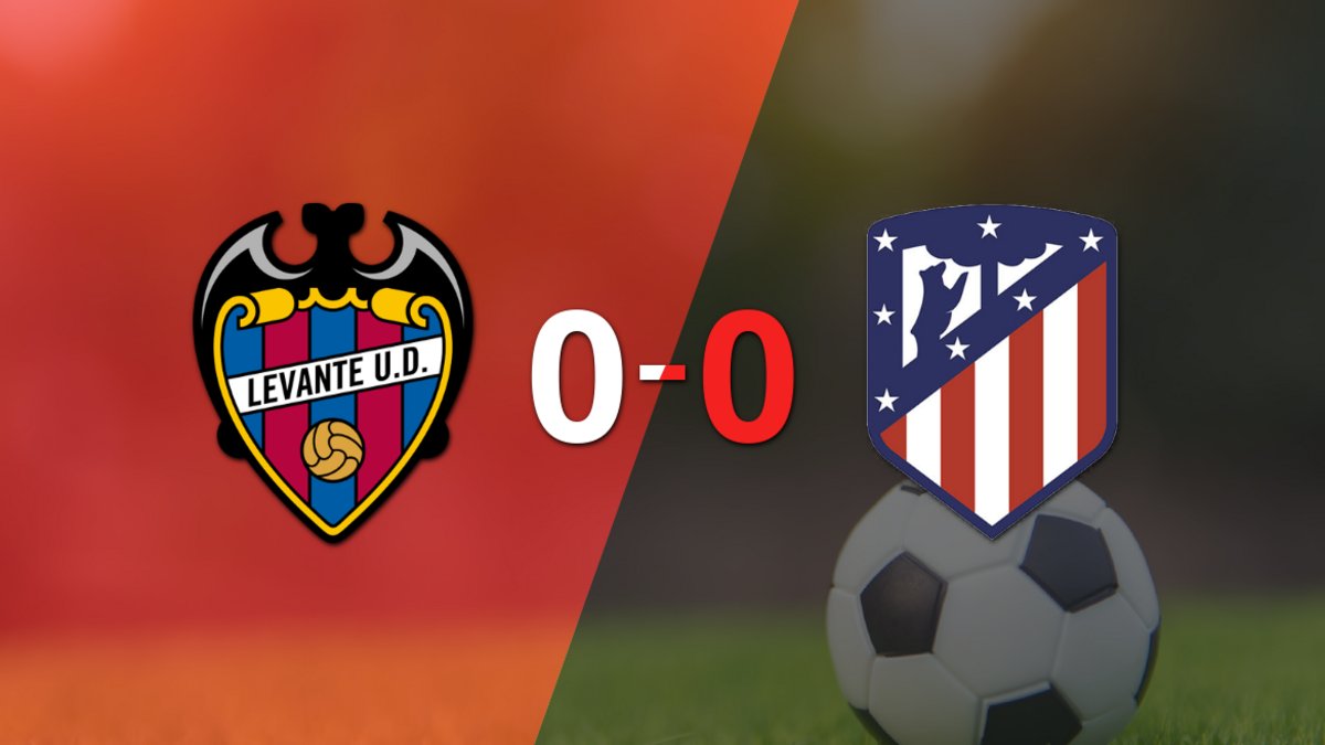 No hubo goles en el empate entre Levante y Atlético de Madrid | El Destape