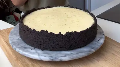 Key lime pie con base de oreos. Key lime pie con base de oreos.