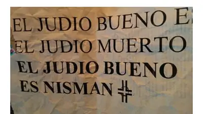La DAIA repudió afiches antisemitas La DAIA repudió afiches antisemitas