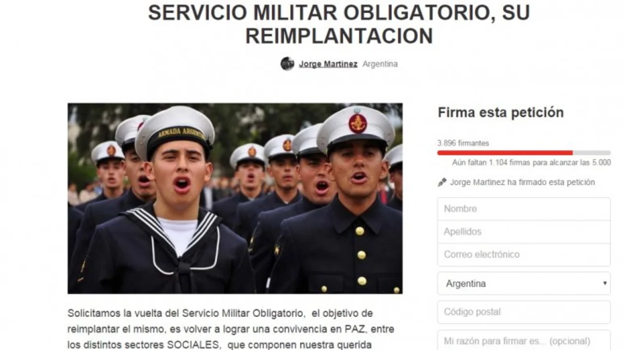 Lanzan campaña para que Macri reinstaure el servicio militar obligatorio