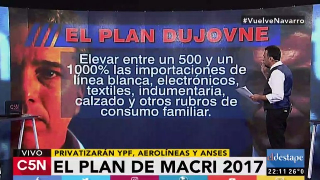 Volvió Navarro y contó cuál es el plan de Dujovne para la economía
