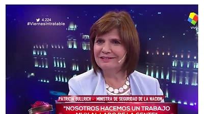 Bullrich reveló qué piensa cuando la tratan de borracha Bullrich reveló qué piensa cuando la tratan de borracha
