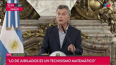 El grosero error en un zócalo de TN mientras hablaba Macri El grosero error en un zócalo de TN mientras hablaba Macri