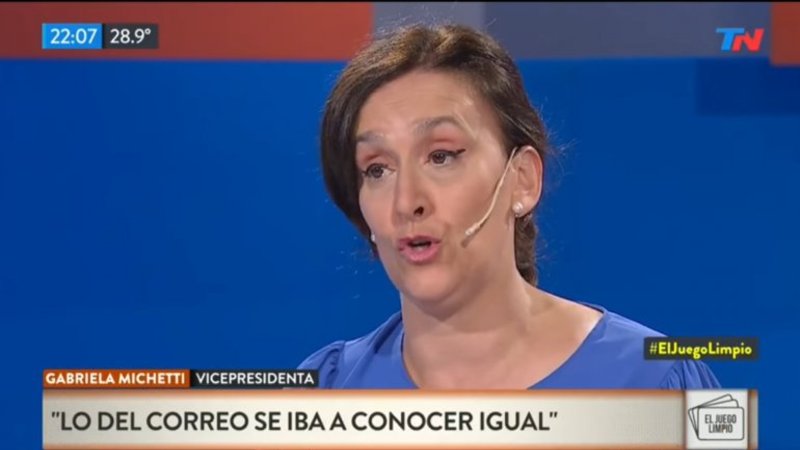 Michetti admitió que el pacto con el Correo "fue un error político"
