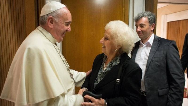 El fuerte mensaje del Papa tras su encuentro con Estela de Carlotto
