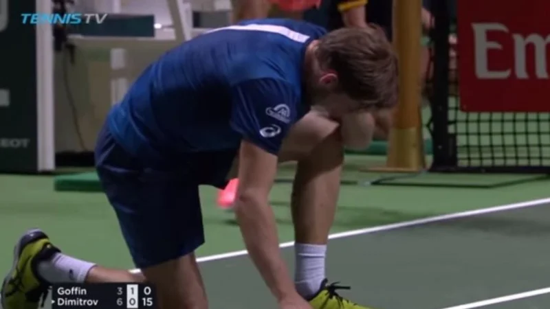 El increíble blooper que obligó a un tenista a abandonar una semifinal