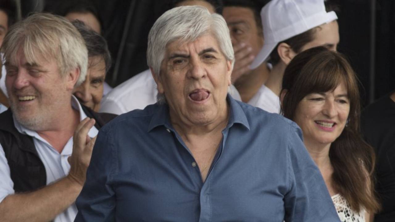 Moyano recordó el pasado de Alfredo Leuco en su discurso