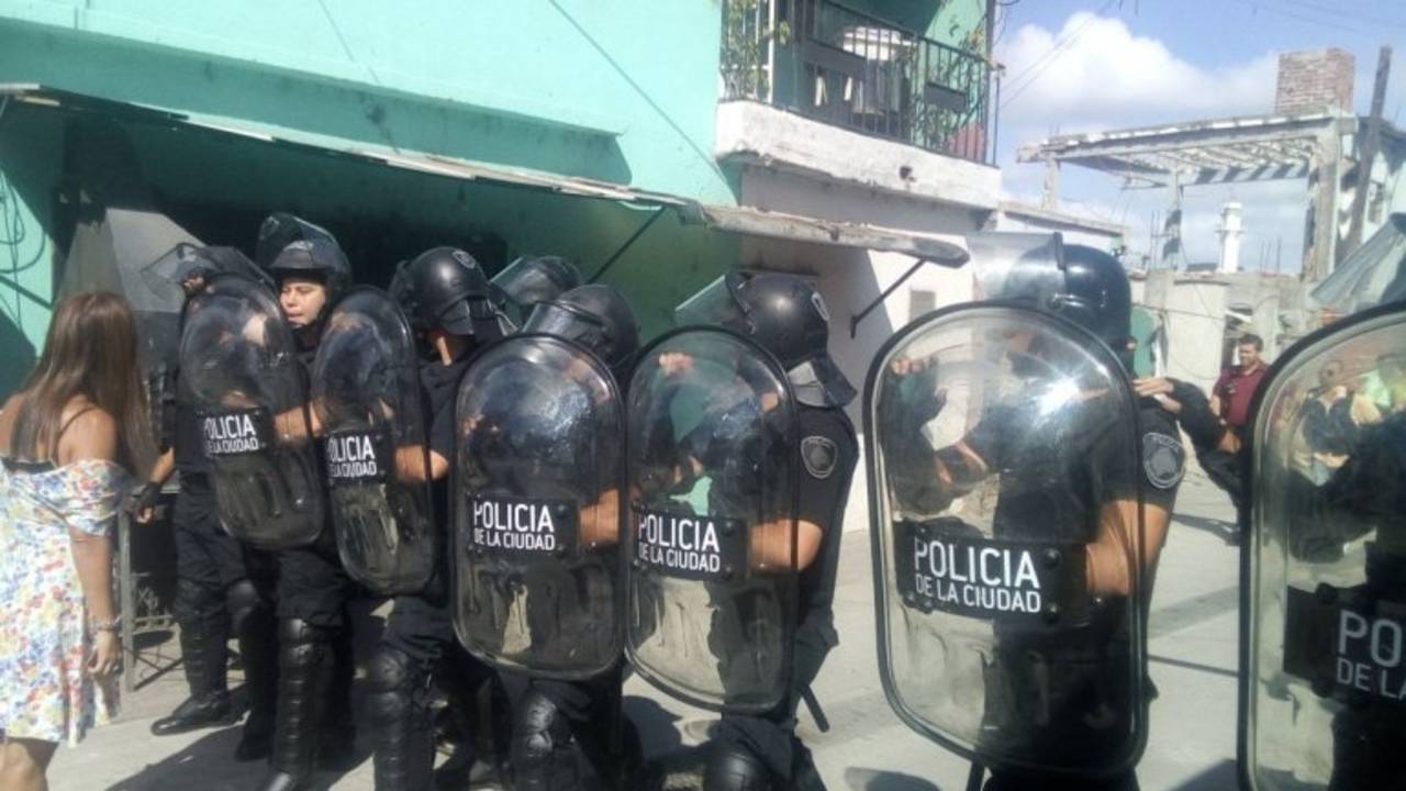 Fuerte desalojo en la Villa 31