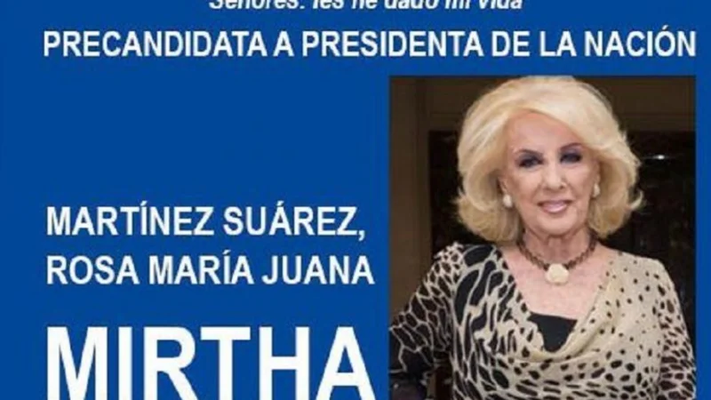 "ChiquitaCandidata": la inesperada candidatura de Mirtha Legrand en las redes