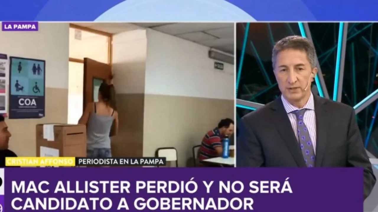 Elecciones 2019: el mal momento de TN al enterarse que ganó un candidato de La Cámpora en La Pampa