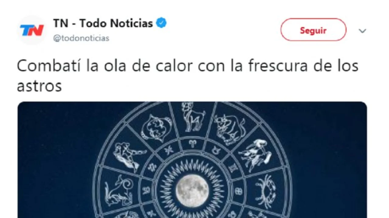 Militando el ajuste: TN invita a combatir el calor ¡con los astros!