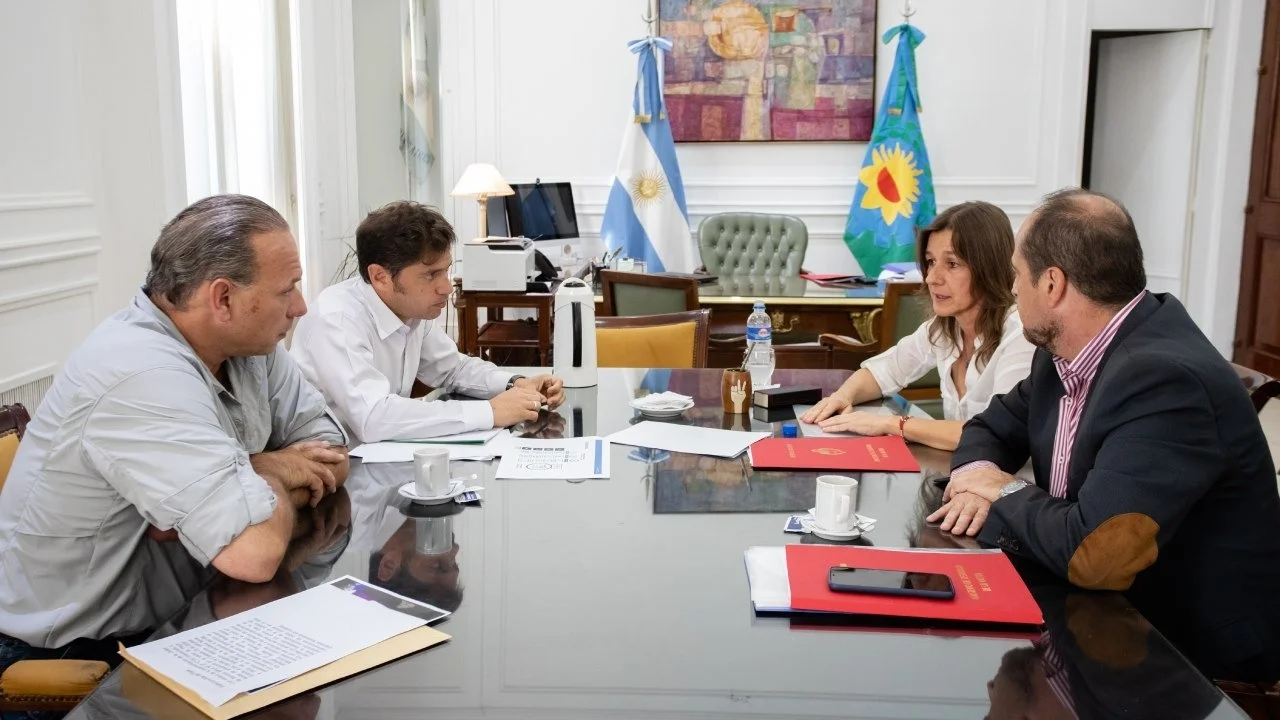 Axel Kicillof reunió a Berni y Frederic para avanzar en la coordinación de las fuerzas federales en Provincia
