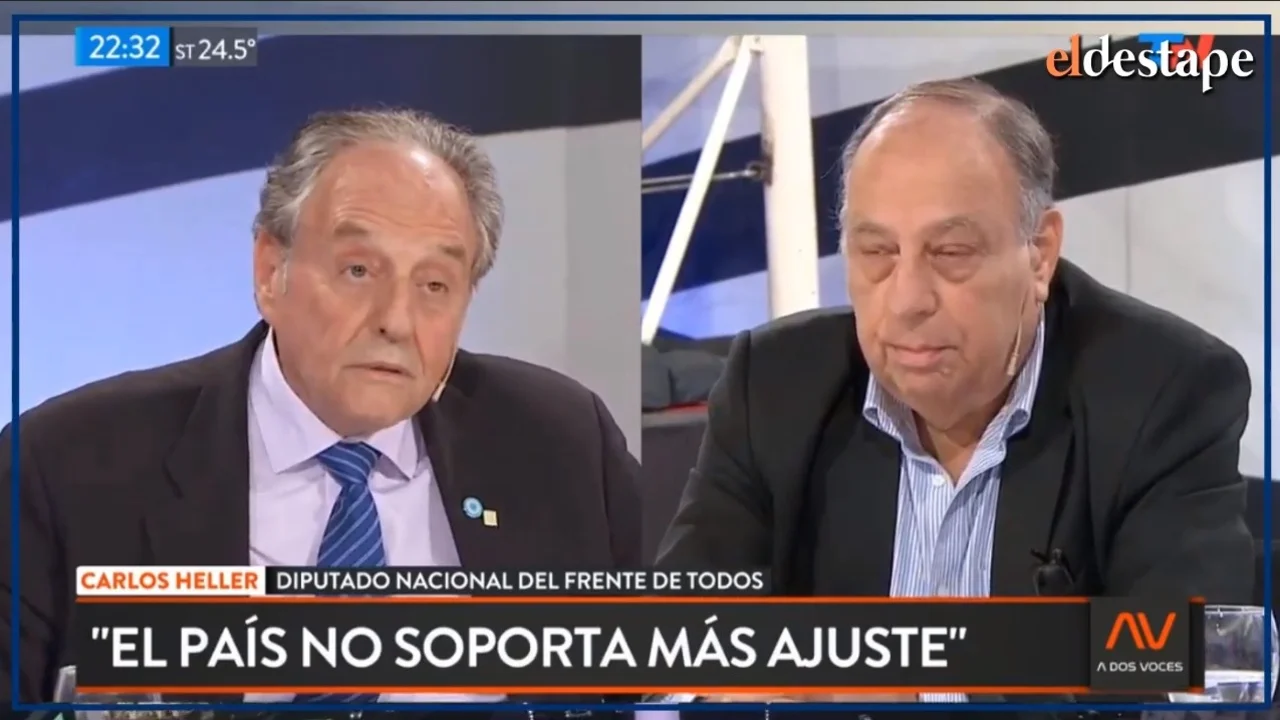 Carlos Heller dejó en offside a Ricardo Cachanosky y le hizo pasar un mal momento en vivo 