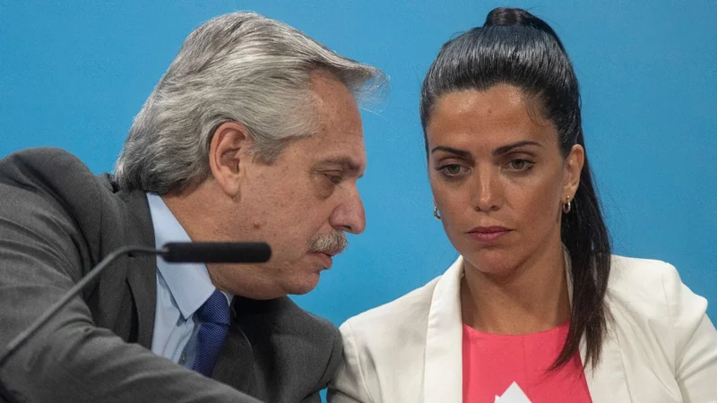 Luana Volnovich y Alberto Fernández 