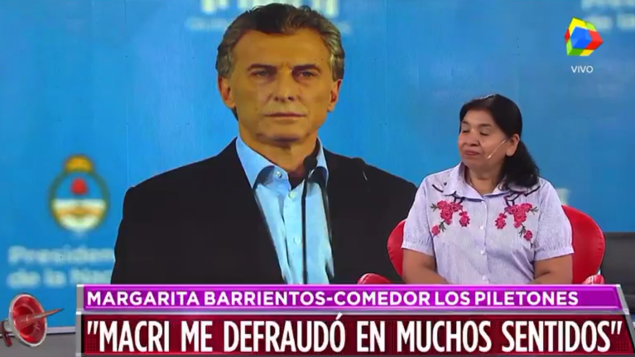 Margarita Barrientos reveló que Macri la dejó sola tras perder las elecciones