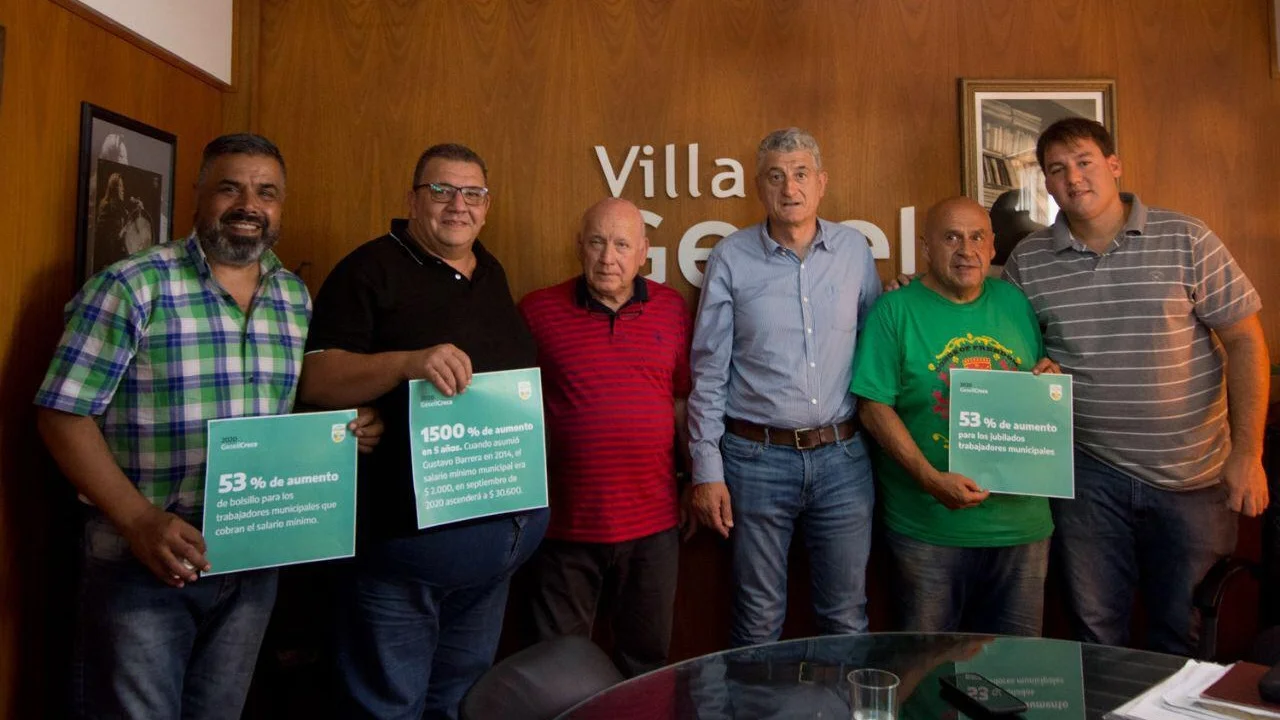 Gustavo Barrera anunció un aumento de salario para municipales de Villa Gesell por arriba del 50%