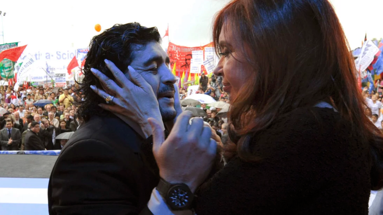 El cálido saludo de Diego Maradona por el cumpleaños de Cristina Kirchner