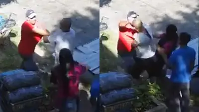 Un supermercadista chino y un repositor terminaron a las piñas por un chiste de coronavirus Un supermercadista chino y un repositor terminaron a las piñas por un chiste de coronavirus