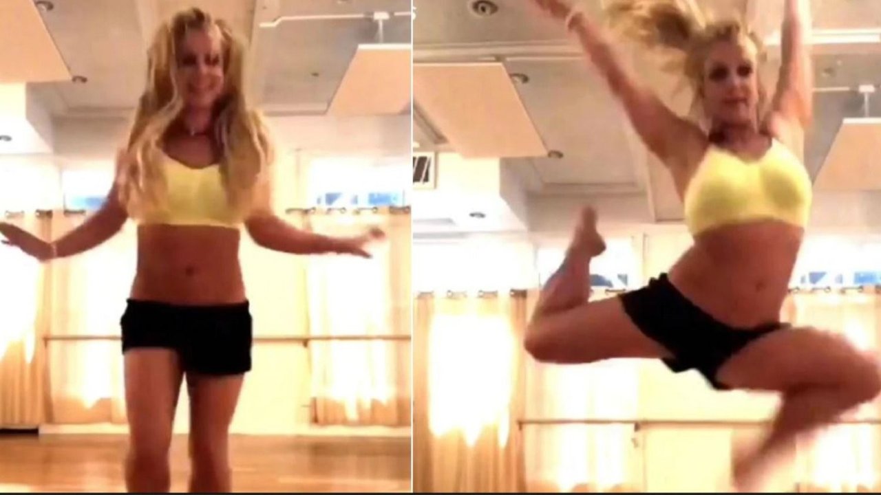 Video: el momento en que Britney Spears se rompe el pie bailando