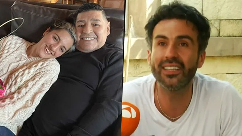 Diego Maradona, Jana Maradona y el médico Leopoldo Luque