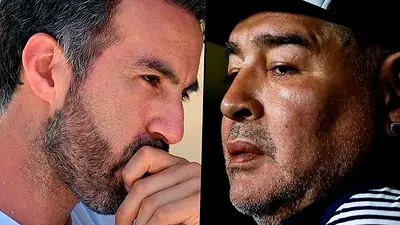 Leopoldo Luque y Diego Maradona Leopoldo Luque y Diego Maradona
