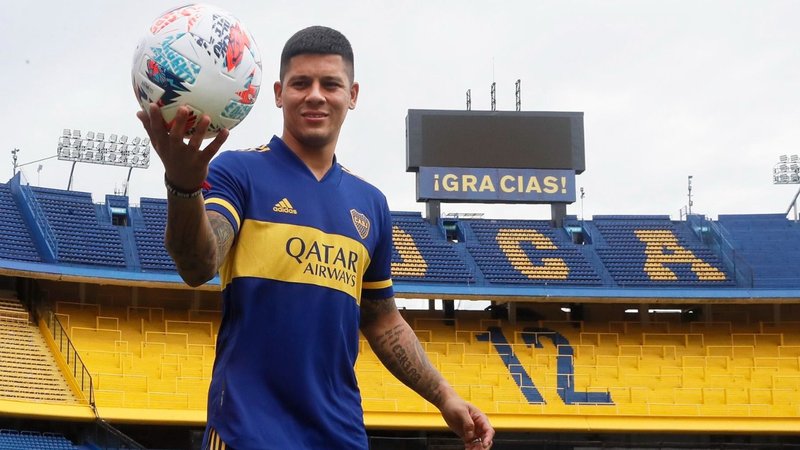 Marcos Rojo se lesionó en su primer entrenamiento con Boca