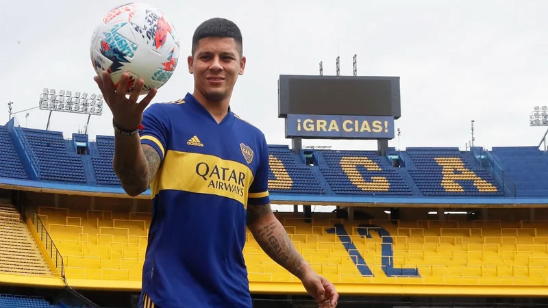 Marcos Rojo se lesionó en su primer entrenamiento con Boca