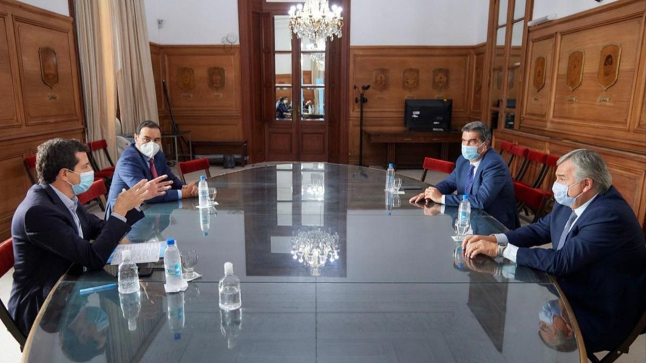 Inversiones y elecciones: De Pedro recibió a Capitanich, Morales y Valdés