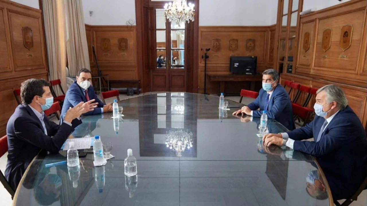 Inversiones y elecciones: De Pedro recibió a Capitanich, Morales y Valdés