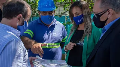Galmarini y Descalzo inauguraron una red de agua potable en Ituzaingó Galmarini y Descalzo inauguraron una red de agua potable en Ituzaingó