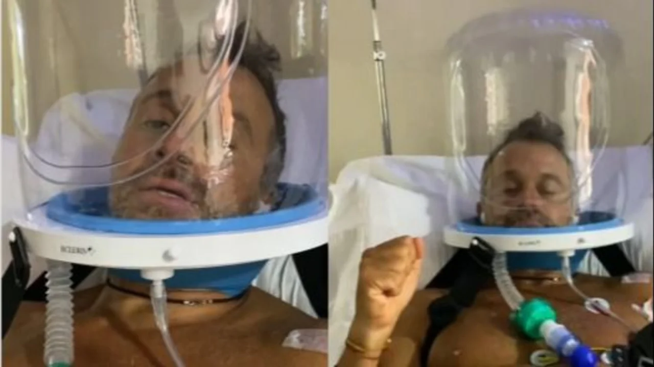 "Voy a volver a respirar": el desgarrador video de Sergio Lapegüe en terapia intensiva