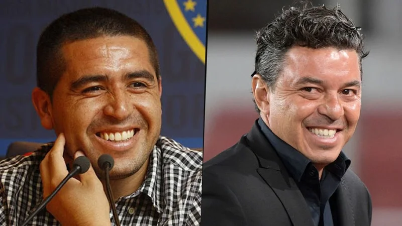 Juan Román Riquelme y Marcelo Gallardo, Boca y River